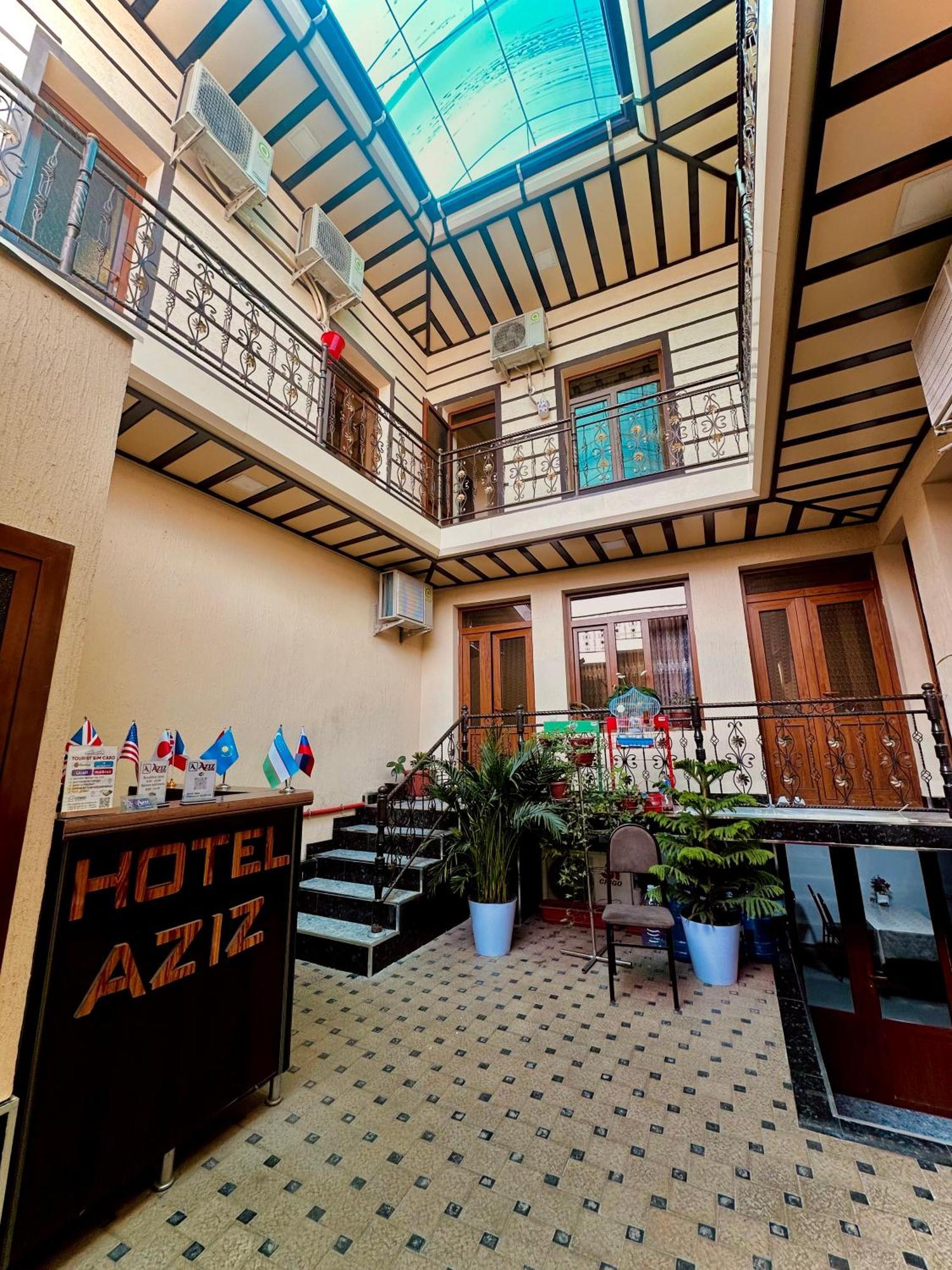 Aziz Hotel Samarkand Exterior foto